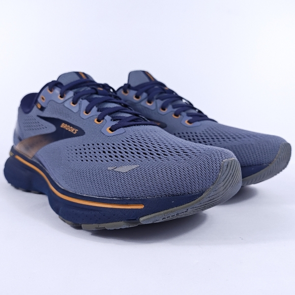 Brooks Other - Brooks Ghost 15 Mens 10 Wide 2E Neutral Cushion Road Running Shoes Blue Orange